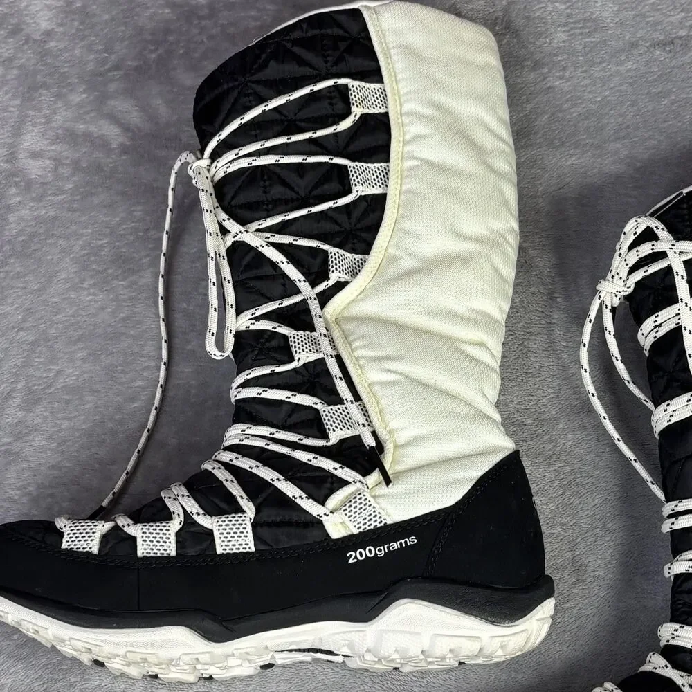 Columbia Boots Womens Size 6 Black Waterproof Insulated Snow Techlite BL1746-010